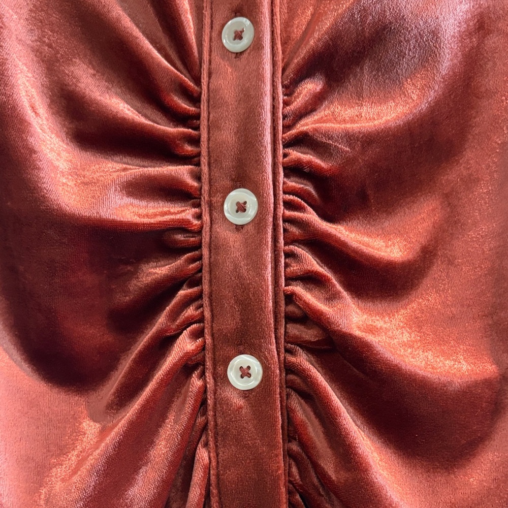 Free People Long Sleeve Velvet Dress - Picture 4 of 5